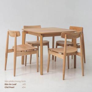 Ensemble de salle à manger en bois massif pliable, durable et écologique de haute qualité, table et 4 chaises, mobilier moderne pour la maison - Product Image 6