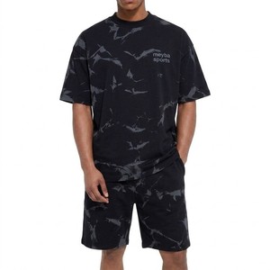 <b>Men</b> Oversized <b>Tie</b> Dye Streetwear Set Casual Matching Tee And Shorts Relaxed Fit Summer Fashion Urban Everyday Outfit - Product Image 4