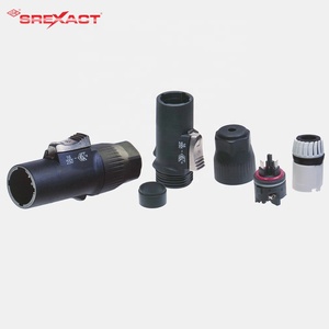 Conector Impermeable Plateado SVP598M-I-BK 16A 250V con Clasificación IP65, Carcasa de ABS, Enchufe Macho para Aplicaciones de Audio y Video - Product Image 5