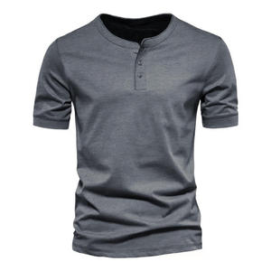 เสื้อยืดโอเวอร์ไซส์ผู้ชาย คอวี ผ้าฝ้าย 100% คุณภาพสูง สีพื้น เรียบง่าย สวมใส่สบาย ระบายอากาศได้ดี ไม่ยับ - Product Image 3
