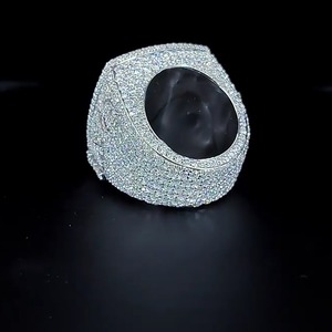 แหวนเงินแท้ 925 ประดับเพชรโมอิสซาไนต์ ชุบเงิน สำหรับผู้หญิง เหมาะสำหรับงานหมั้น งานแต่งงาน และงานเลี้ยง - Product Image 5