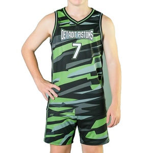 Uniforme de Baloncesto Transpirable de Secado Rápido, Tallas Grandes, Personalizado con Nombre de Equipo, Conjuntos Deportivos Sublimados Unisex - Product Image 1