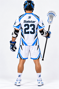Conjunto de Uniforme de Lacrosse Blanco Sublimado Personalizado, Jersey y Pantalones Cortos de Lacrosse para Hombre, Ropa Deportiva de Equipo, Logotipo Personalizado, Uniforme Atlético Transpirable - Product Image 4