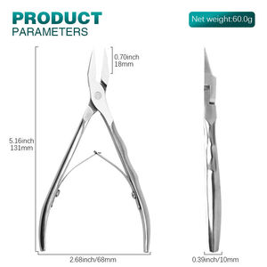Nuevos Cortaúñas Profesionales de Acero Inoxidable y Alicates para Cutículas con Abertura de Mandíbula Ancha, Calidad Pakistaní para Eliminar Piel Muerta - Product Image 6
