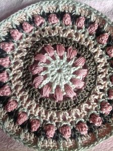 Layered Multi-Shade Mandala Design Coasters 3 Pieces Crochet Earthy Soft Durable Cotton Boho Heat Proof Drink <b>Kitchen</b> Accent - Product Image 3