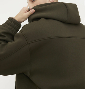 Sudadera con capucha de algodón grueso para hombre, estilo casual, holgada, moderna, con estampado gráfico, para invierno. - Product Image 3