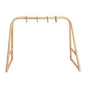 Structure de jeu pour bébé en rotin naturel durable avec détails de finition classiques pour le jeu au sol des nouveau-nés et l'amélioration des capacités motrices - Product Image 2