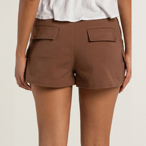 Shorts cargo Y2K pour femmes, vente en gros, shorts streetwear amples à plusieurs poches, shorts à taille haute personnalisés, OEM, marque privée - Product Image 5