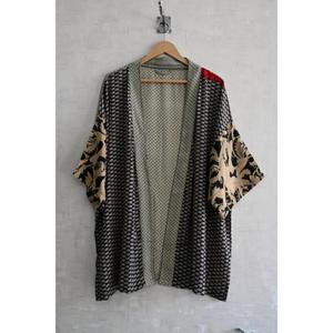 Bata Kimono de Seda Hecha a Mano para Mujer, Camisón Corto Estampado, Lujosa Bata de Novia Sexy para Boda - Product Image 1