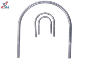 M16 Zinc Plated Industrial <b>U</b> Shape Anchor <b>Bolt</b> For Construction Connection Installation - Product Image 2
