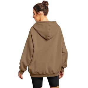 Sudadera con capucha de punto con estampado antibolitas personalizado al por mayor para mujer sudaderas transpirables de invierno con logotipo en la parte delantera - Product Image 4
