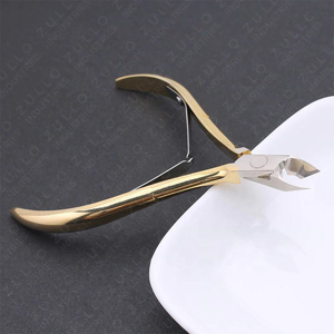 Coupe-cuticules de luxe en acier inoxydable doré, outil de soin professionnel de précision pour peaux mortes, vente en gros - Product Image 6
