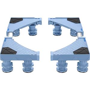 Support de base de réfrigérateur triangulaire réglable avec patins antidérapants bleus, support de base de réfrigérateur réglable robuste, support triangulaire - Product Image 1
