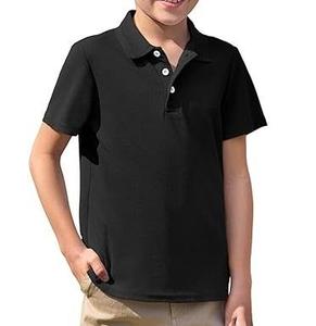 เสื้อโปโลเด็กผู้ชาย เสื้อยืดลำลองฤดูร้อนผ้าฝ้าย เสื้อโปโลเด็กผู้ชาย คลาสสิค ปิเก้ แขนสั้น เสื้อผ้าเด็กนักเรียน - Product Image 1