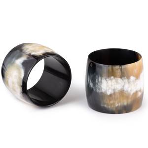 Handmade Design Horn Napkin <b>Ring</b> and Napkin Holder for Table Decoration Black Buffalo Horn for Party Events at very <b>cheap</b> Price - Product Image 5