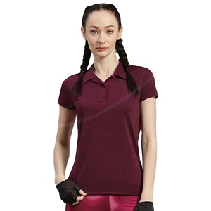 Polo pour femmes OEM, design personnalisé, coton, manches courtes, coupe classique, tissu confortable, commande en gros, vêtements - Product Image 1