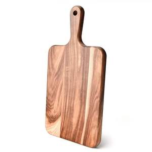 Planche à découper en bois naturel pour la préparation des aliments en cuisine, surface de découpe épaisse et durable en bois dur pour la cuisine quotidienne - Product Image 3