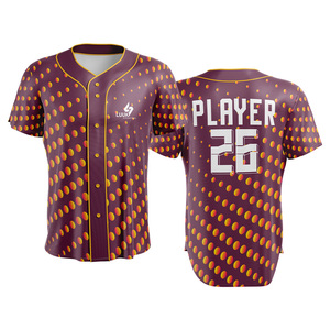 Maillots de baseball/softball personnalisés pour adultes unisexes, respirants, à séchage rapide, 100 % polyester, imprimés par transfert thermique - Product Image 3