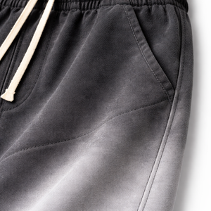 Pantalon de jogging ample noir délavé de haute qualité, coupe large et oversize, en coton, style streetwear, personnalisable - Product Image 6