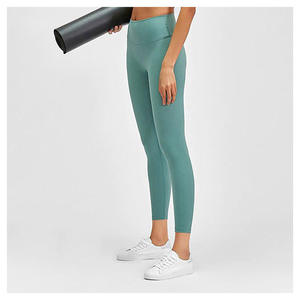 Leggings de yoga de haute qualité, solides, taille moyenne, respirants, sans couture, 100% coton, pour les passionnés de fitness - Product Image 5