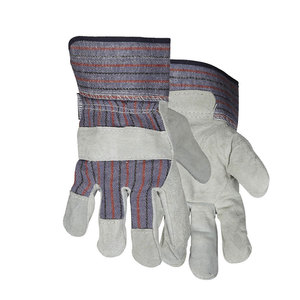 High Quality <b>Men</b> Women Knitted Labour Protection <b>Gardening</b> Safety White Leather Durable Anti-Slip Adjustable Wristband <b>Gloves</b> - Product Image 6