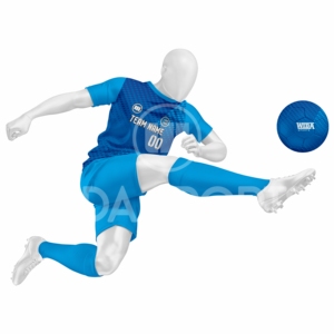 Fabricante de Uniformes de Fútbol Personalizados, 100% Poliéster, Impresos, Transpirables, que Absorben la Humedad, Proveedor de Ropa Deportiva de Fútbol para Verano - Product Image 5