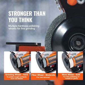 Jewelry Polisher 3590RPM Bench Lathe Polishing <b>Buffing</b> <b>Machine</b> with 1 Wool Wheel and 1 Abrasive Wheel for Polishing Grindin - Product Image 3