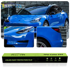 1.52*15m Blue Matte Tpu Car Wrap Photochromic Rolls Chameleon Decorative <strong>Color</strong> Change Full Body Anti Scratch Paper For Sale - Product Image 1
