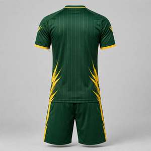 SPINE <b>CRAFT</b> Men's Soccer Jersey <b>Set</b> Sublimated Print Short Sleeve Moisture Wicking Polyester Uniform Athletic Fit All Seasons - Product Image 3