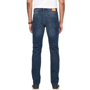 กางเกงยีนส์เดนิมผู้ชายทรงสลิมฟิต ระบายอากาศได้ดี ผ้าทอ พร้อมลายพิมพ์ 3 มิติ สไตล์ลำลอง สำหรับฤดูใบไม้ร่วง/ฤดูใบไม้ผลิ ขายส่ง รับผลิตแบบ OEM ODM - Product Image 2