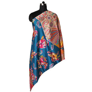 Luxury New Collection 100% Silk Digital Printed <b>Scarf</b> Shawl 70x200cms Elegant Soft Lightweight Fashion Wrap for Women Party - Product Image 1