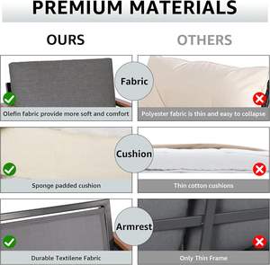 Mobilier d'extérieur Homall pour projets de complexes hôteliers, cafés, maisons d'hôtes et patios – Ensembles commerciaux d'extérieur - Product Image 5