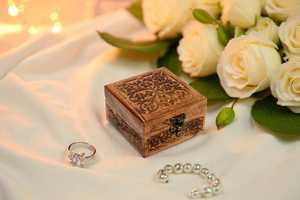 Cheap Handmade <b>Wooden</b> Jewelry <b>Chest</b> for Personal Accessories, Gifts and Keepsakes with Classic Rustic Craftsmanship - Product Image 5