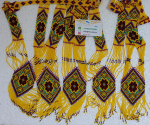 สร้อยคอประดับลูกปัดและต่างหูแบบยาวสไตล์ตะวันตกพื้นเมืองคุณภาพสูงสำหรับผู้หญิงแฟชั่น - Product Image 3