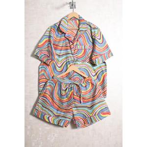 Conjunto de Pijama Corto de Algodón Estampado para Mujer, Ropa de Dormir Elegante para Verano, Suave y Transpirable - Product Image 2