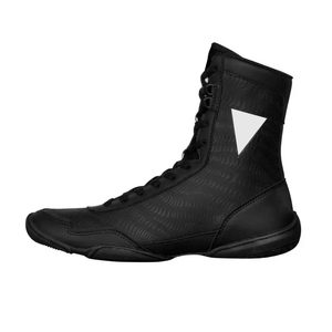 Chaussures de boxe noires en maille à lacets pour hommes, respirantes, montantes, pour l'entraînement et la gym - Product Image 4
