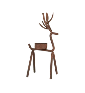 <b>Top</b> Trending Minimalist Deer Candle Holder Modern Black Metal Scandinavian Artistic Candle Stick Holder Customized Size - Product Image 4