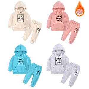 Conjuntos de Ropa para Niños y Niñas en Oferta, Sudadera Holgada con Hombros Caídos y Pantalones Anchos de Invierno, Conjuntos Deportivos para Niños - Product Image 3