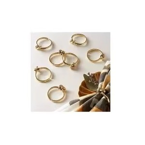 Luxurious Gold Napkin <b>Ring</b> Holder with Royal Design H ndicraft for Wedding Table Decor Parties Hotel Dining - Product Image 6