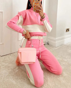 Survêtements respirants et actifs pour hommes, ensemble de jogging de sport décontracté à fermeture éclair intégrale, survêtements de course à pied 2 pièces avec poches zippées - Product Image 1