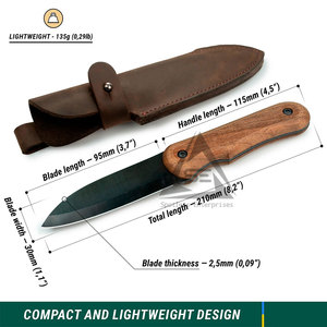 ใบมีดด้ามไม้แบบทำมือปรับแต่งได้ - Product Image 3