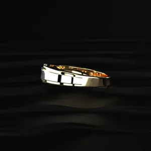 Bague élégante en or jaune avec diamant de 1,0 carat taille radiant, diamant de laboratoire, bague artisanale pour homme. - Product Image 6