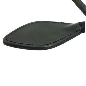 <b>Leather</b> Whip With Braided Handle And Stitched Head - Product Image 4