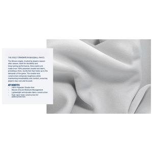 Pantalones de Béisbol Premier Pro para Hombre, Uniformes Deportivos de Alto Rendimiento, Parte Inferior Duradera, Transpirable, Elástica, con Rodillas Reforzadas - Product Image 5