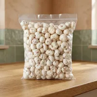 Indian SEEDLY GLOBAL 100% Premium Grade Foxnuts Makhana 12-19mm Camilan Protein Tinggi Serat Tinggi Bebas Pestisida dan Residu Kelas Makanan