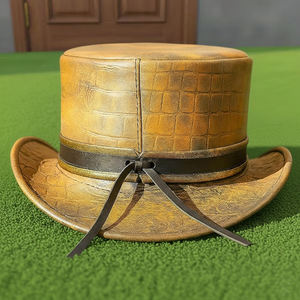 Sombrero de cuero repujado hecho a mano de alta calidad para hombre, estilo Steampunk Gótico, para Cosplay - Product Image 5