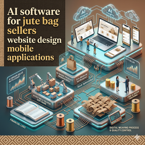 Software de IA para diseñar sitios web de vendedores de bolsas de yute, aplicaciones móviles para Android e iOS, comercio electrónico, contabilidad, CRM, ERP, software en línea. - Product Image 5