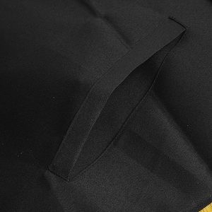 Past Commander Knights Templar Commandery <b>Apron</b> - <b>Black</b> With Gold Fringe Fabric type Leather - Product Image 5