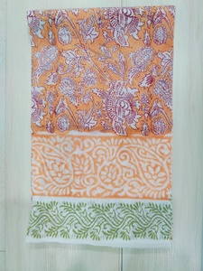 Écharpe en coton 100% imprimée à la main de Jaipur, écharpe traditionnelle artisanale de Jaipur, écharpe respirante, écharpe bohème chic, écharpe en coton doux faite à la main - Product Image 1