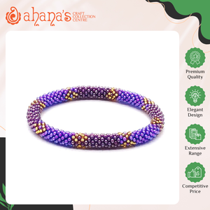 Nepal Made Unique Design Best Selling Handmade Women's Trendy High Grade Unisex Crochet Glass <b>Beads</b> <b>Bracelets</b> for Sale - Product Image 2